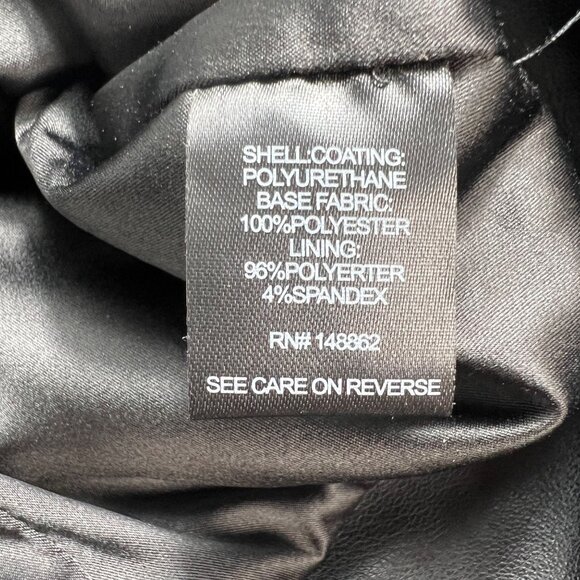 Torrid Black Faux Leather Moto Jacket Zippered Details Womens Size 1/1X/14-16 - Picture 9 of 9